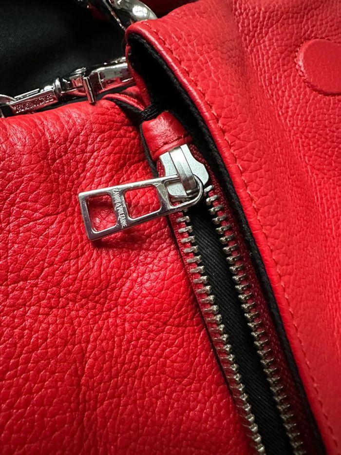 Sac Rocky Zadig et Voltaire cuir rouge - photo numéro 11