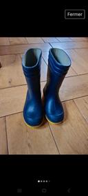 Bottes en caoutchouc pointure 24