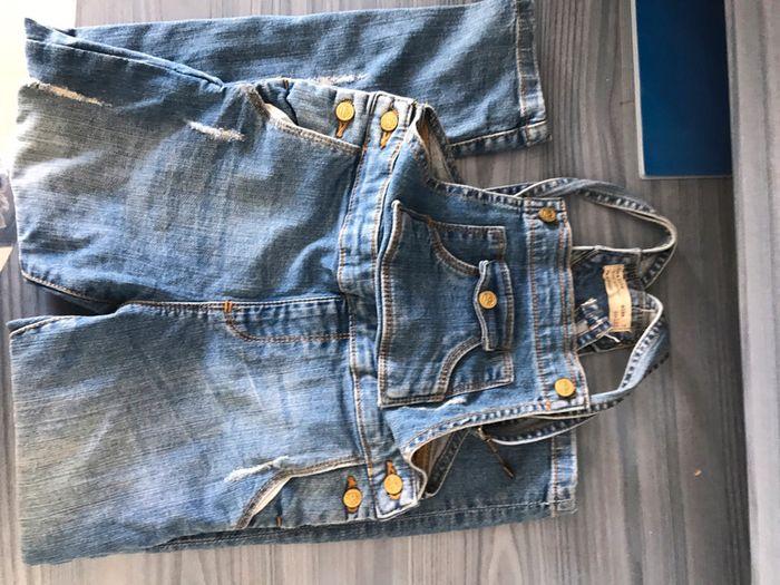 Salopette Zara denim bleu 7 ans - photo numéro 2