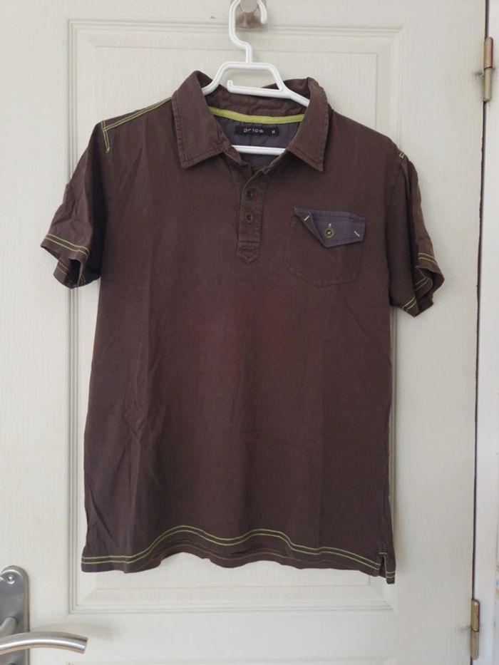 Polo marron homme brice taille M/38 - photo numéro 1