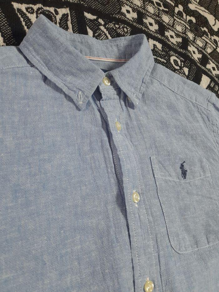 Chemise Unie Bleue Ralph Lauren - photo numéro 4