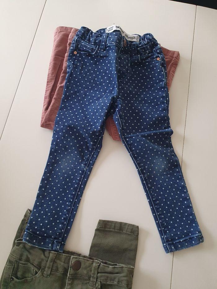 Lot pantalons 3 ans fille jean slim - photo numéro 3