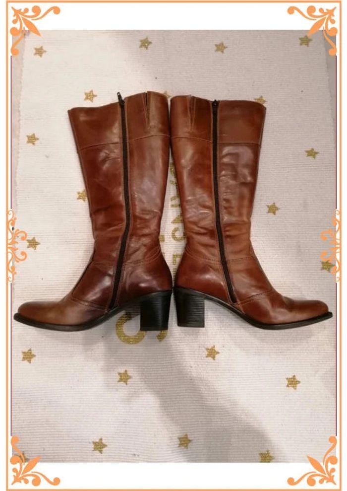 Bottes en cuir 37 - photo numéro 3