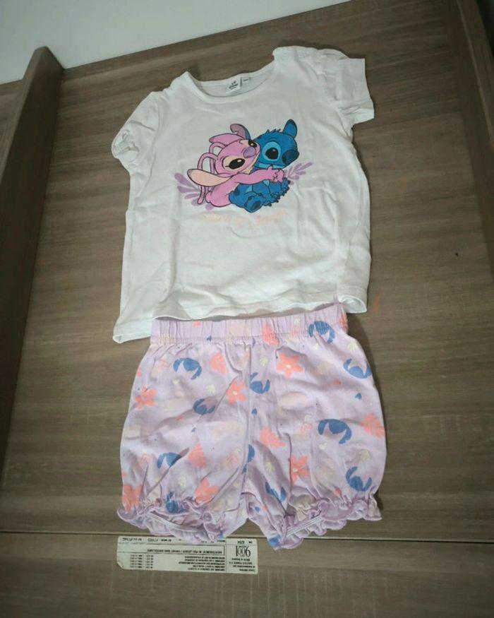 Ensemble t-shirt et short été 36 mois disney baby - photo numéro 1