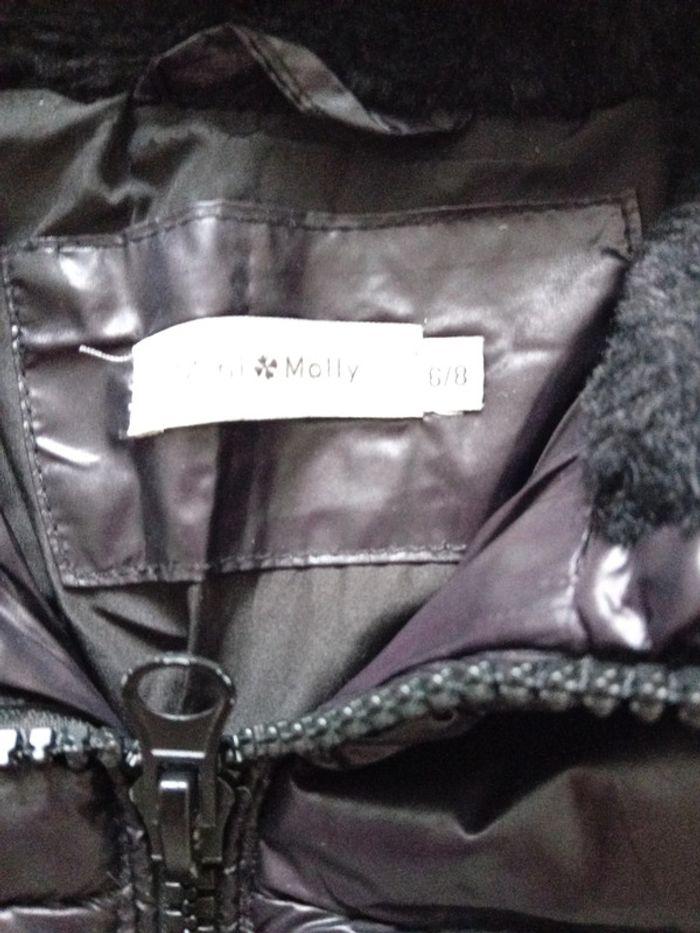 Manteau mini molly 6 8 ans parfait état noir brillant - photo numéro 2