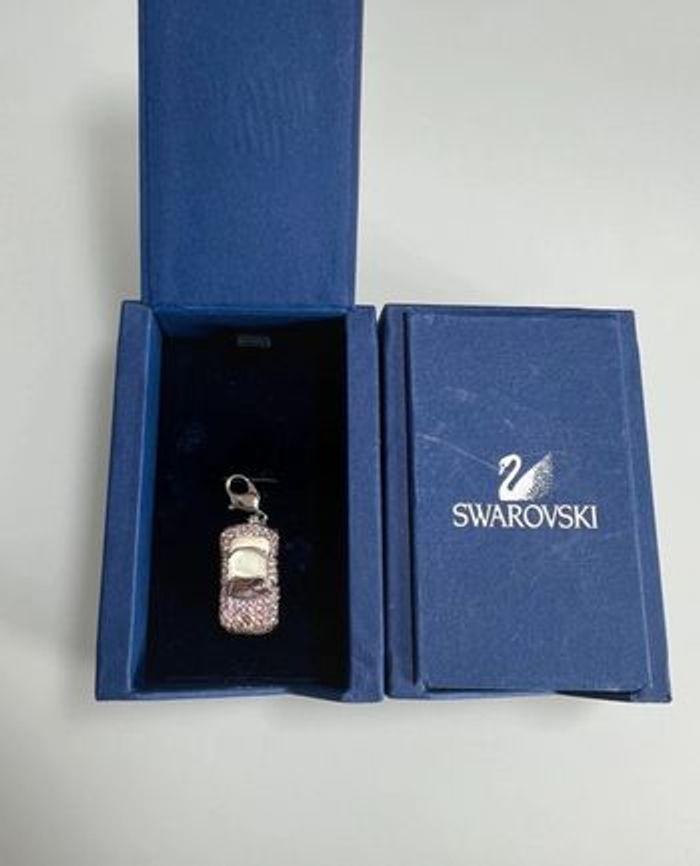 Swarovski Charm Pendentif Voiture Cadillac Rose pour Collier - photo numéro 1