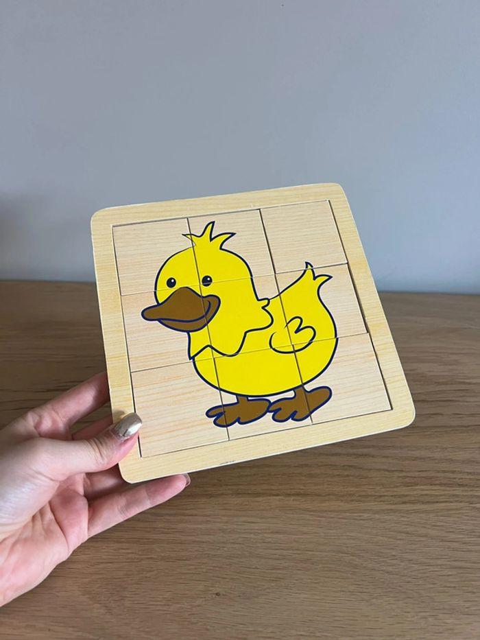 Jouet en bois : puzzle canard - photo numéro 2