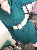 Robe courte verte