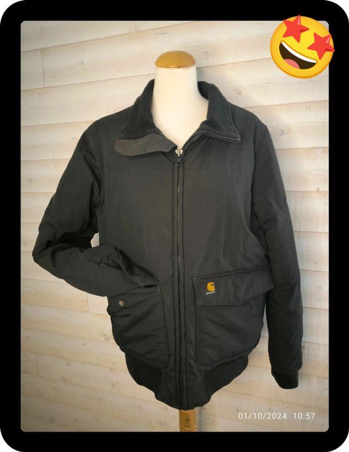 Blouson noir Carhartt  Brooks jacket taille s - photo numéro 1