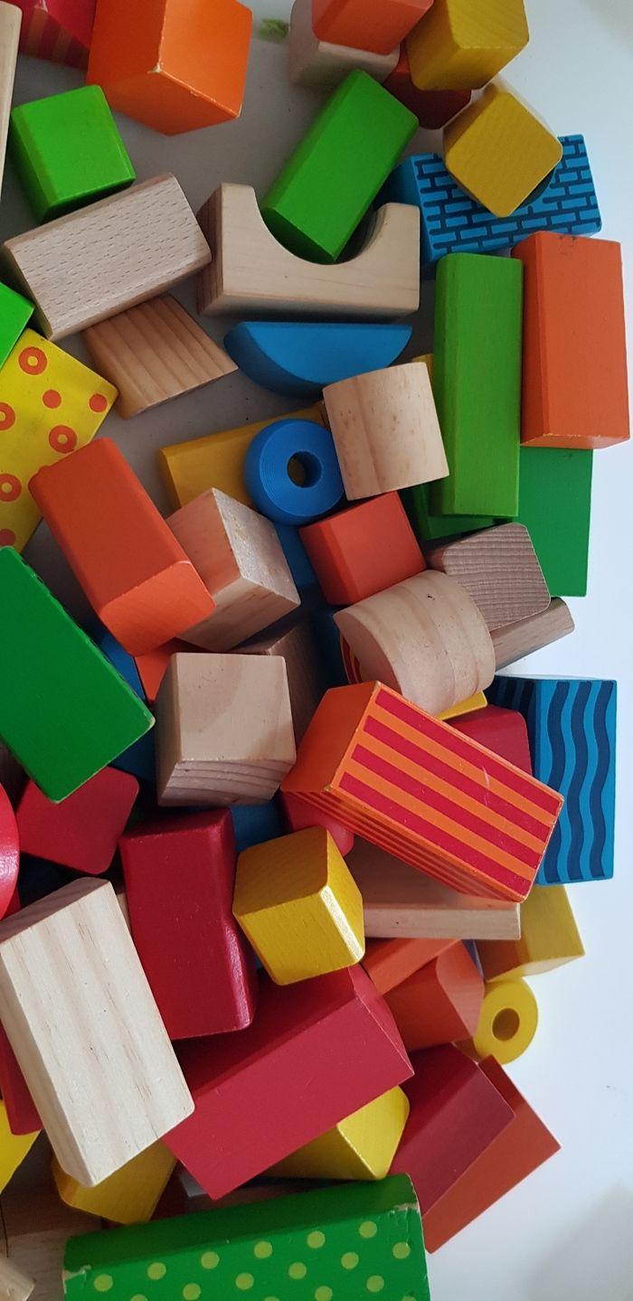 Lot cubes en bois - photo numéro 2