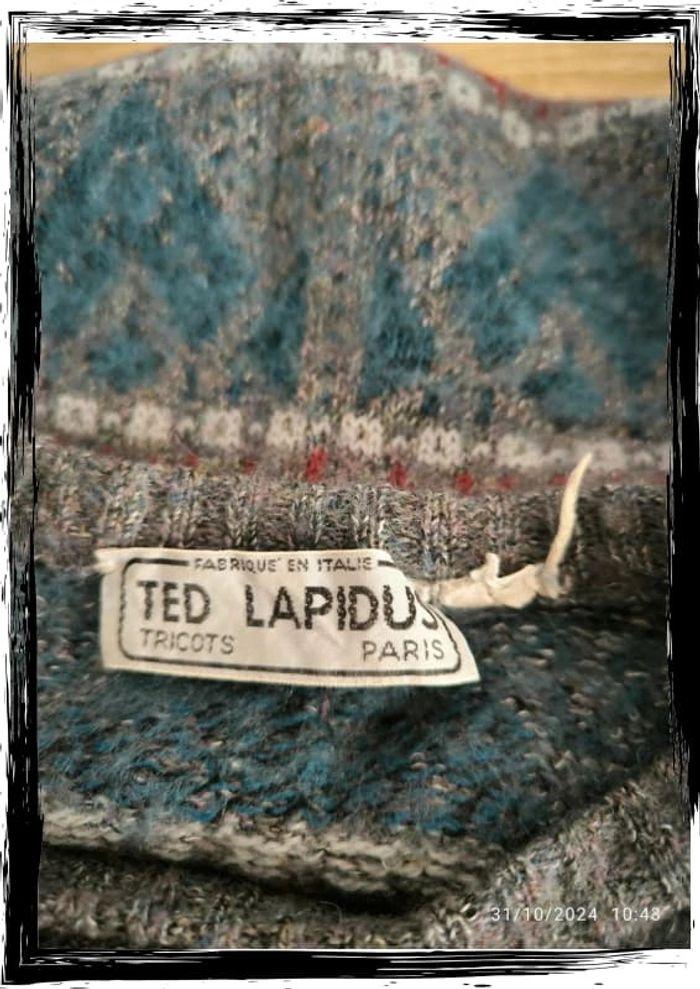 Joli Pull vintage Ted Lapidus taille 38 - photo numéro 5