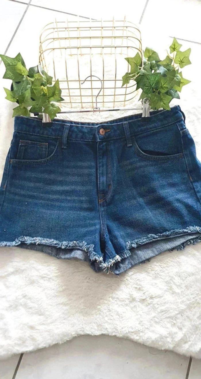 Short en jean taille haute - H&M - Taille XL : 42 - photo numéro 1