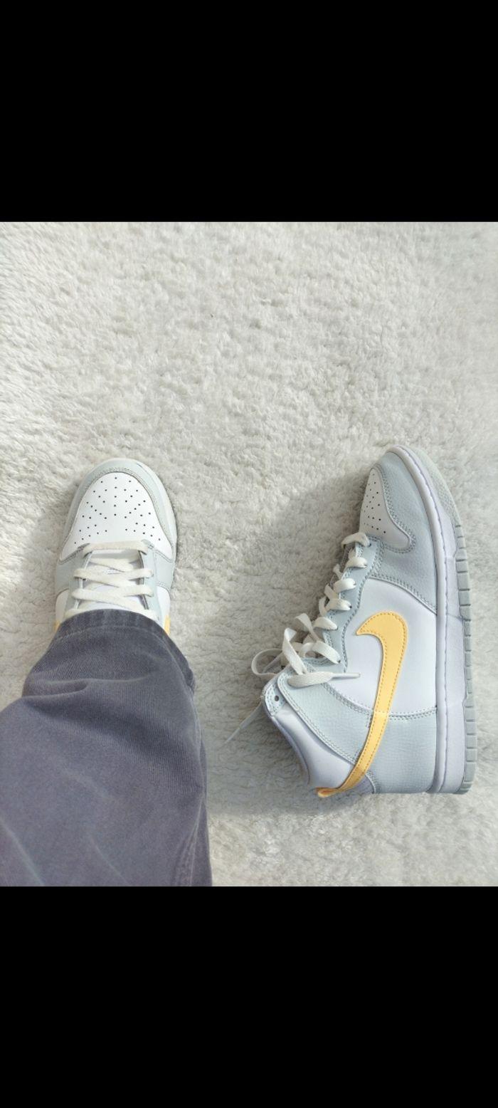 Nike dunk High "Pure Platinum" - photo numéro 2