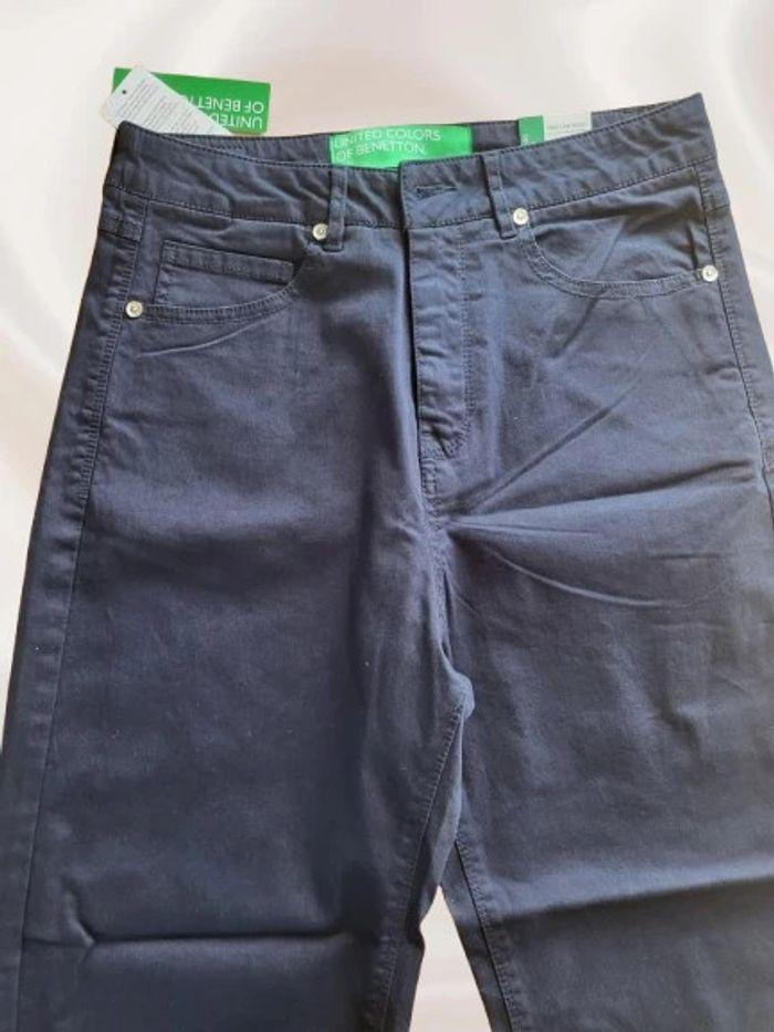 💦 Pantalon marine Benetton taille 36 FR neuf - photo numéro 3