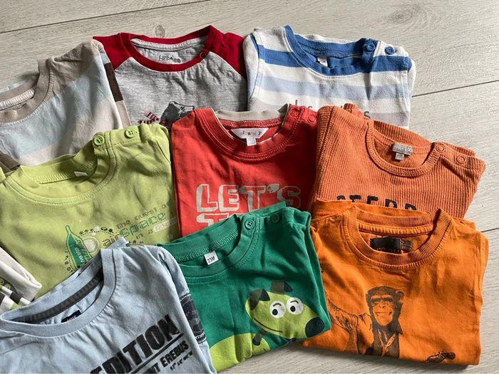 Lot de 12 T-shirts manches longues 23/24 mois - photo numéro 3