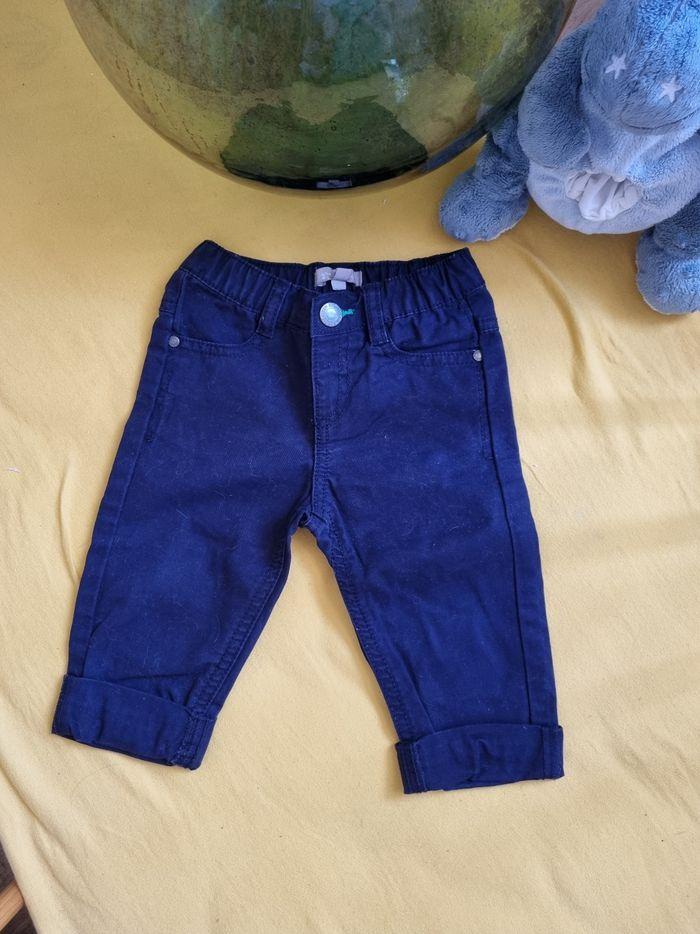 Pantalon cargo bleu marine - photo numéro 2