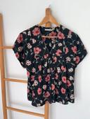 Blouse mamouchka avec fleurs