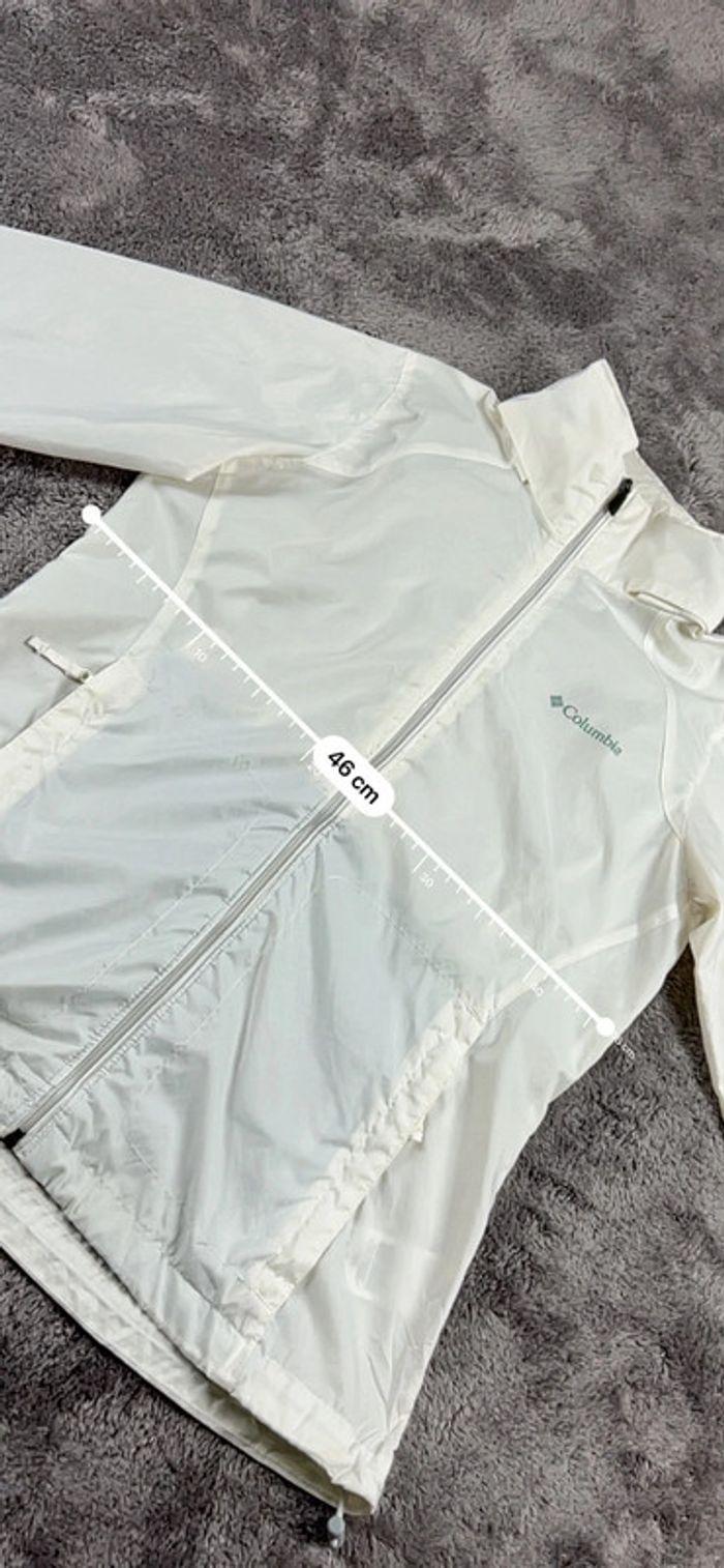 👕 Veste type Kway Columbia Blanche Taille M 👕 - photo numéro 4