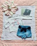 Lot t-shirt et short bébé fille Kiabi/ Kimbaloo 12 mois