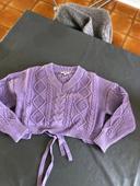 Pull court pour jeune fille