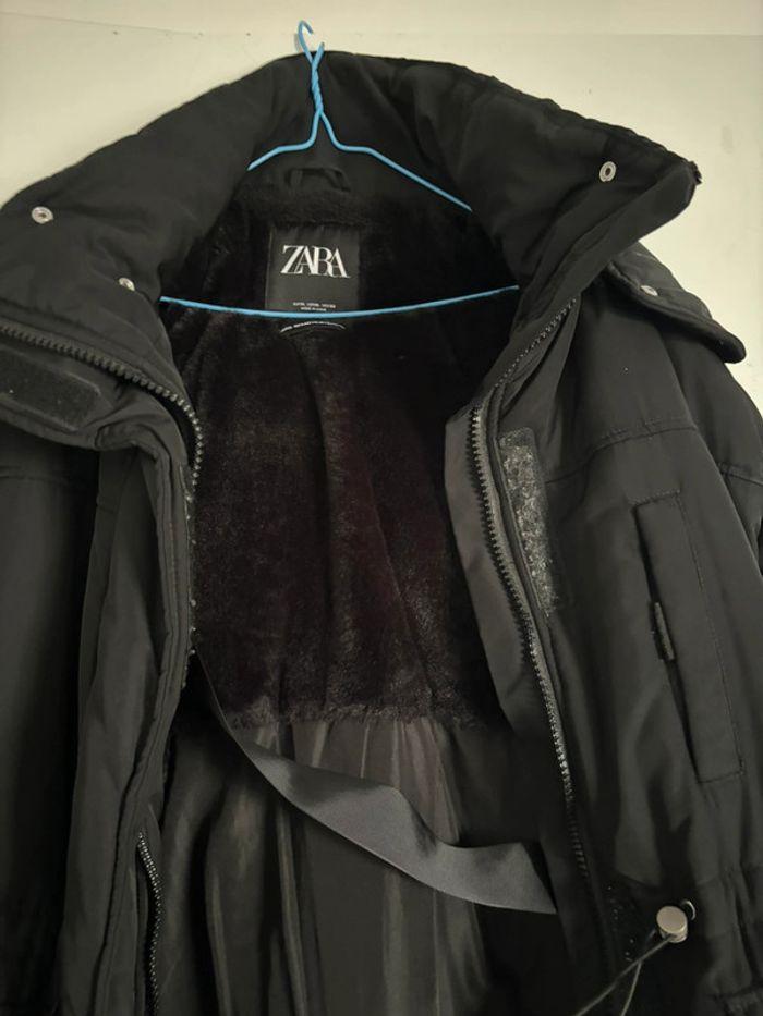 Manteau noir à capuche Zara taille XL - photo numéro 4