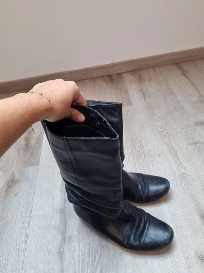 Bottes noires, taille 39 - photo numéro 4