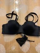 Soutien-gorge bandeau noir Rouge Gorge taille 85 A