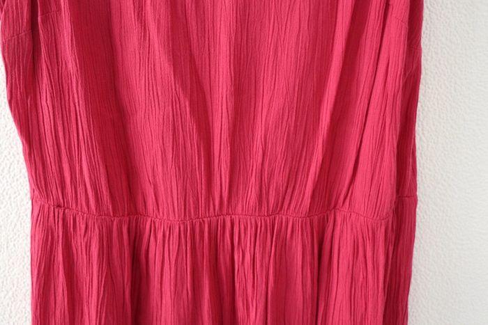 Robe framboise nœuds épaules - photo numéro 4