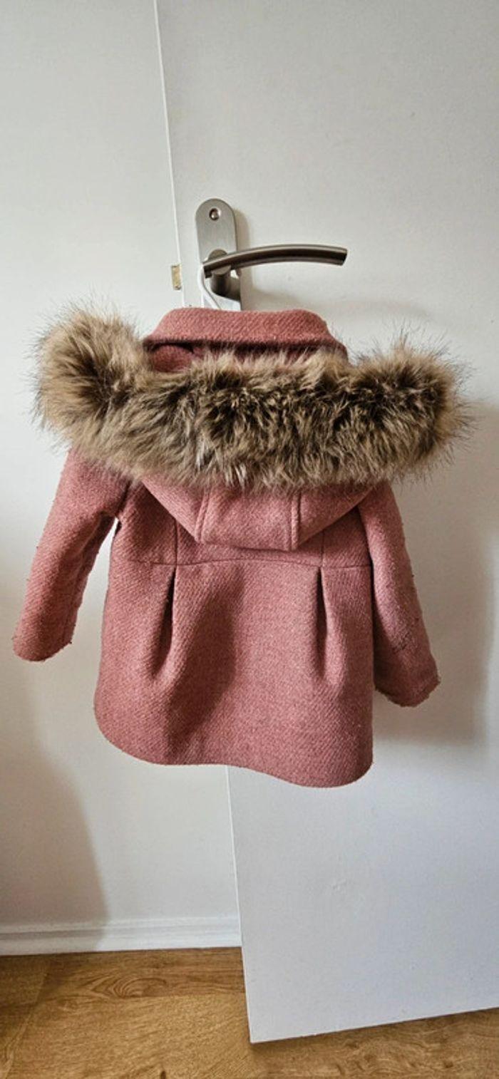 Manteau chic Capuche à fourrure amovible 2-3 ans, 92cm - photo numéro 2