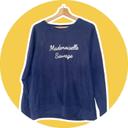 Pull crewneck « Mademoiselle sauvage »