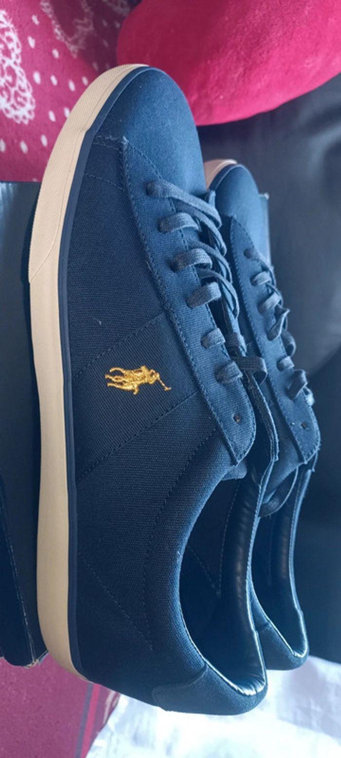 Baskets bleues Polo Ralph Lauren - photo numéro 3