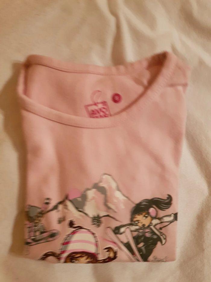 T shirt manche courte rose 8 ans - photo numéro 2