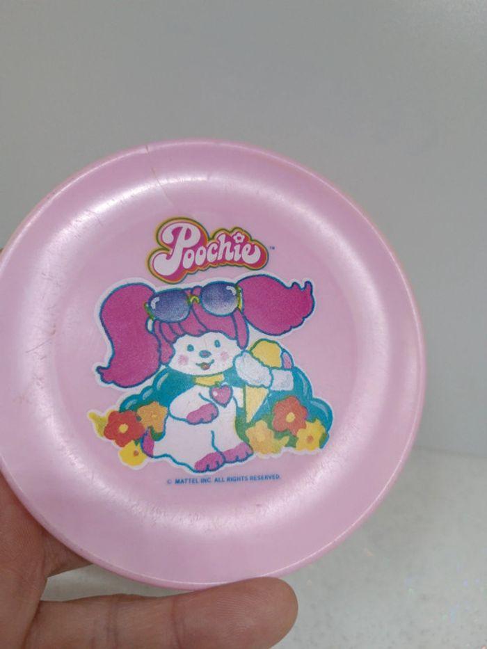 Poochie assiette dinette cuisine enfant plastique plate service vintage mettel rose pink - photo numéro 2