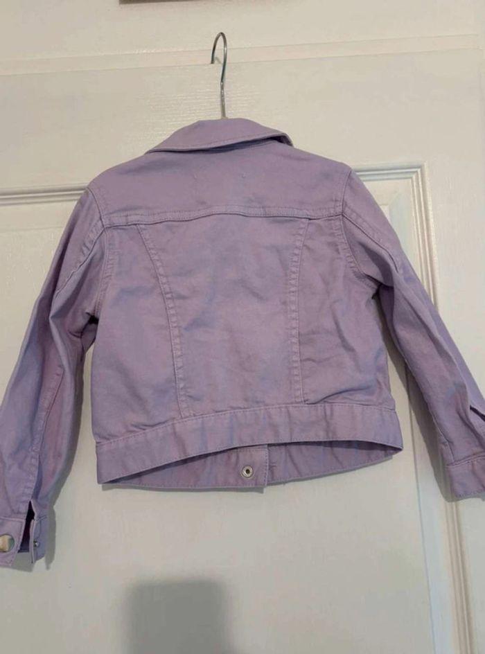 Veste  jeans  denim  violet  Zara -  3  ans 98cm - photo numéro 4