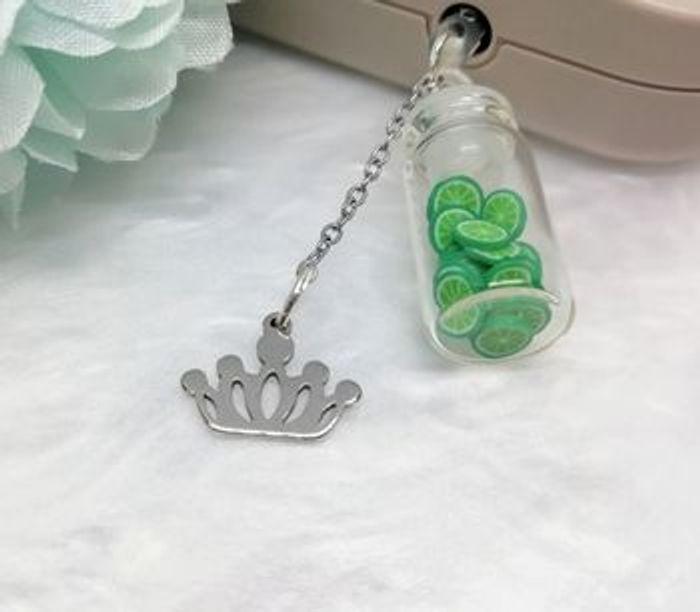 Bijou pendentif pour smartphone citron vert - photo numéro 1