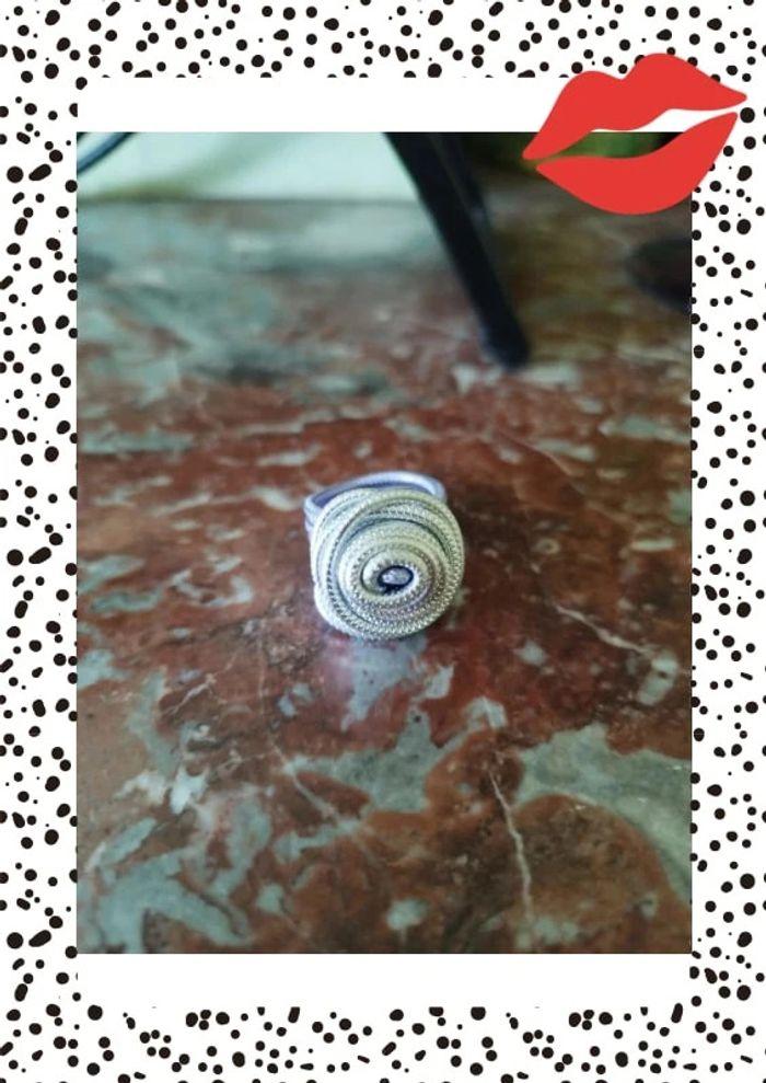 Bague couleur argent tressée 15,3 mm - photo numéro 9