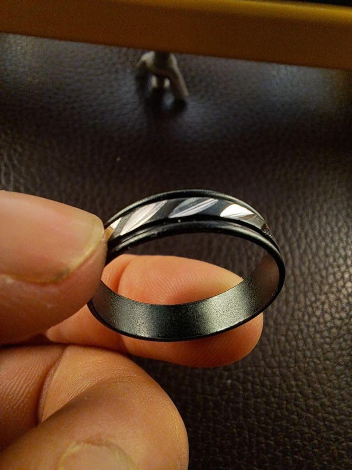 Bague en aluminium noire - photo numéro 4