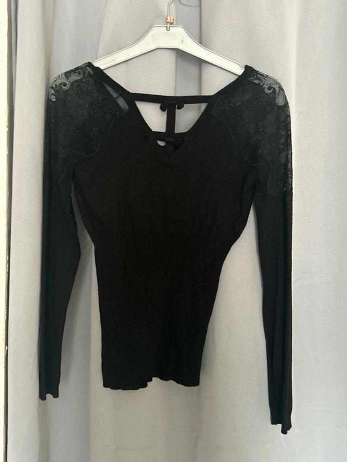 Blouse noire Morgan taille xs - photo numéro 3