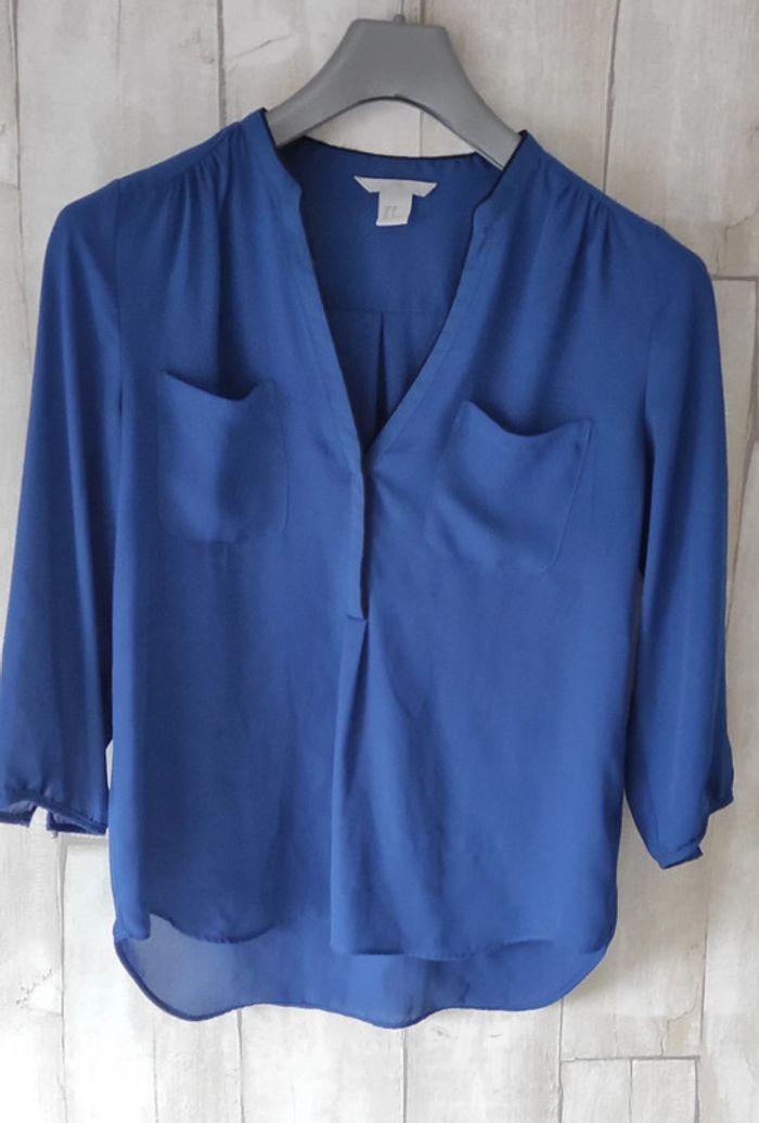 Blouse bleue électrique taille 38 - photo numéro 1