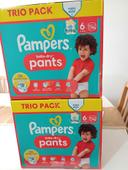 2 boîtes couches pampers ponts taille 6