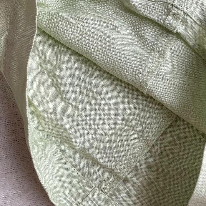 Short vert clair neuf (lin et viscose) - photo numéro 4