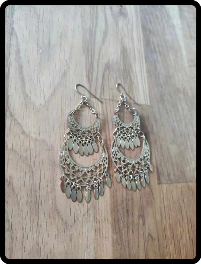 Boucles d'oreille dorée 💖 - photo numéro 2