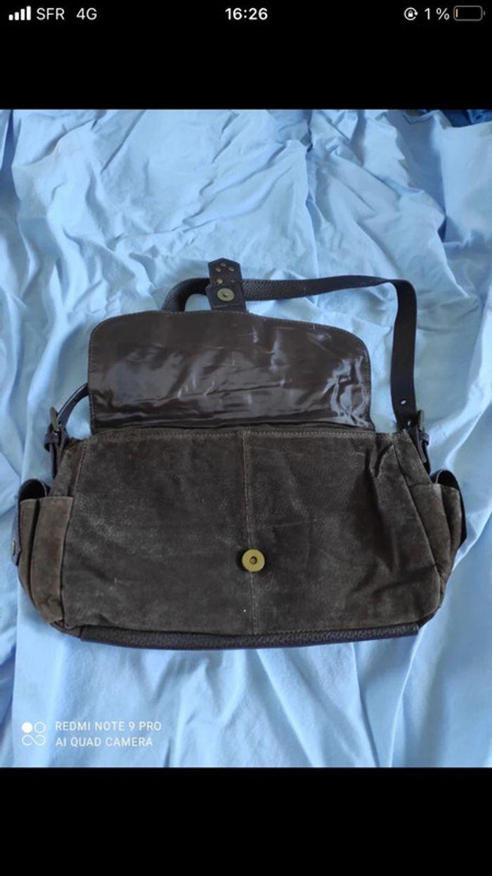 sac à main en cuir la redoute - photo numéro 5