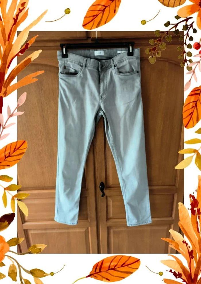 Pantalon jeans slim gris W28 L30 - photo numéro 1