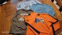 Lot de 4 t shirts manches longues thème sport et jeux