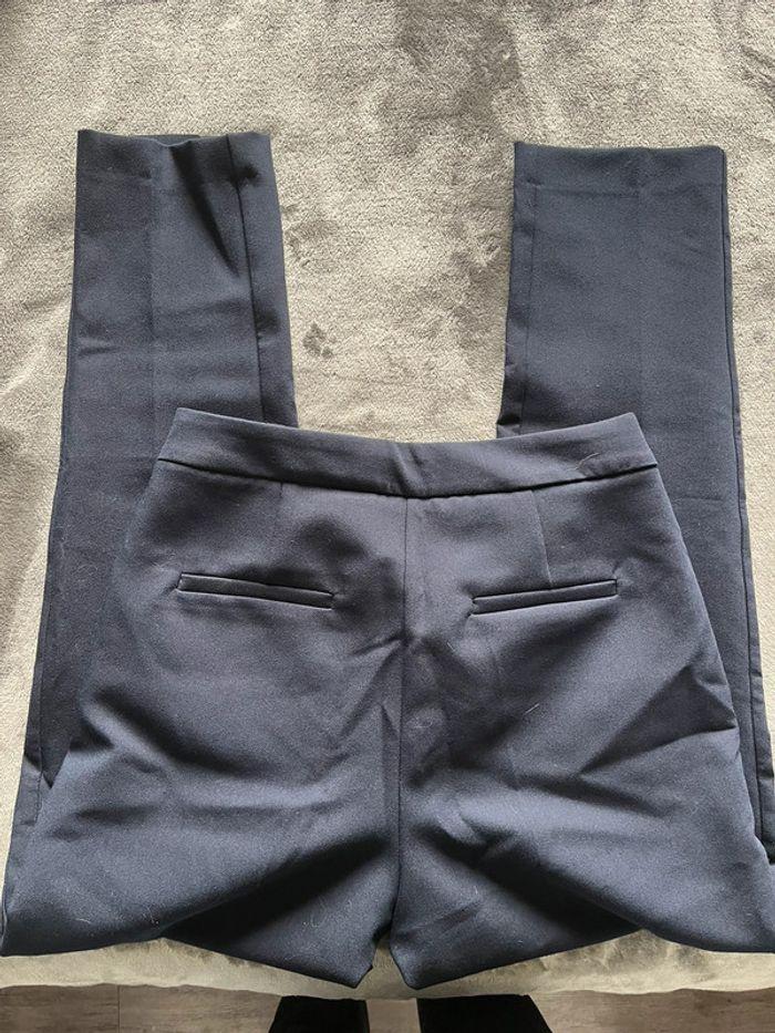 Pantalon de costume bleu marine mango taille 38 - photo numéro 3