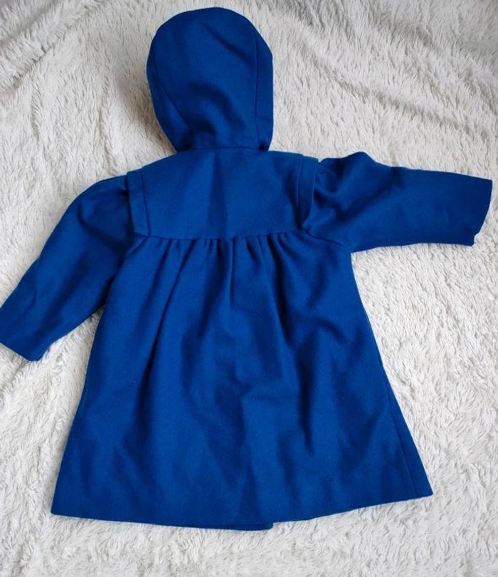 Manteau enfant bleu avec capuche - photo numéro 2