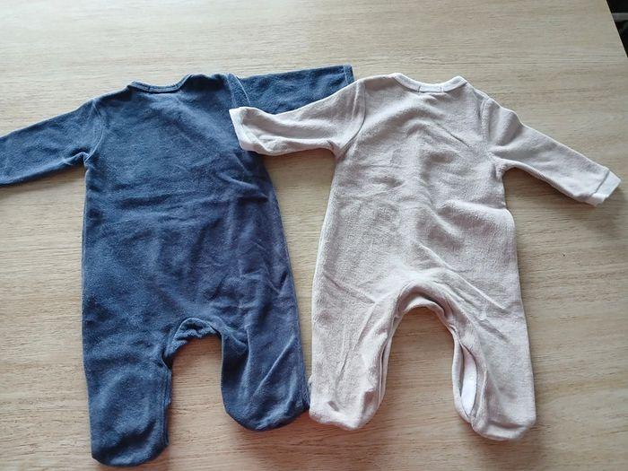 Lot de 2 pyjamas velours - 3 mois - photo numéro 4