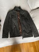 Veste blouson marron celio en nubuck