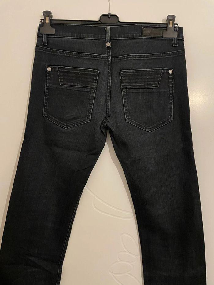 Jean bleu foncé taille haute coupe slim Zara man taille 40 - photo numéro 5